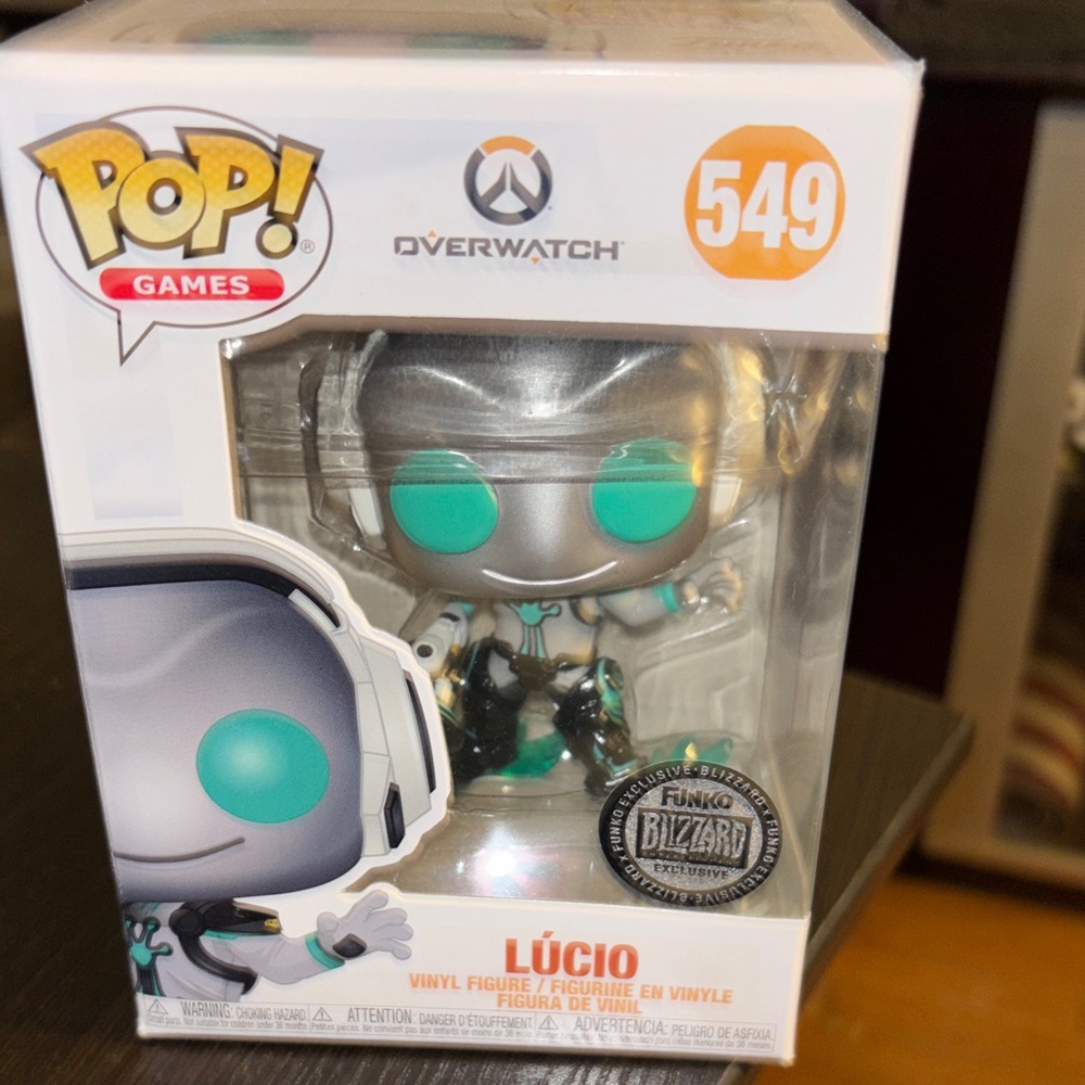 Funko Pop Games Lúcio Figure - Silver and Green